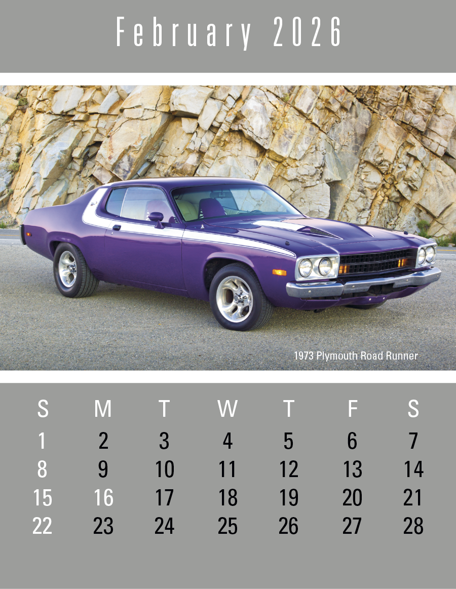 Triumph Calendars PressNStick FullColor Header Cruisin Cars Calendar-V7899FC