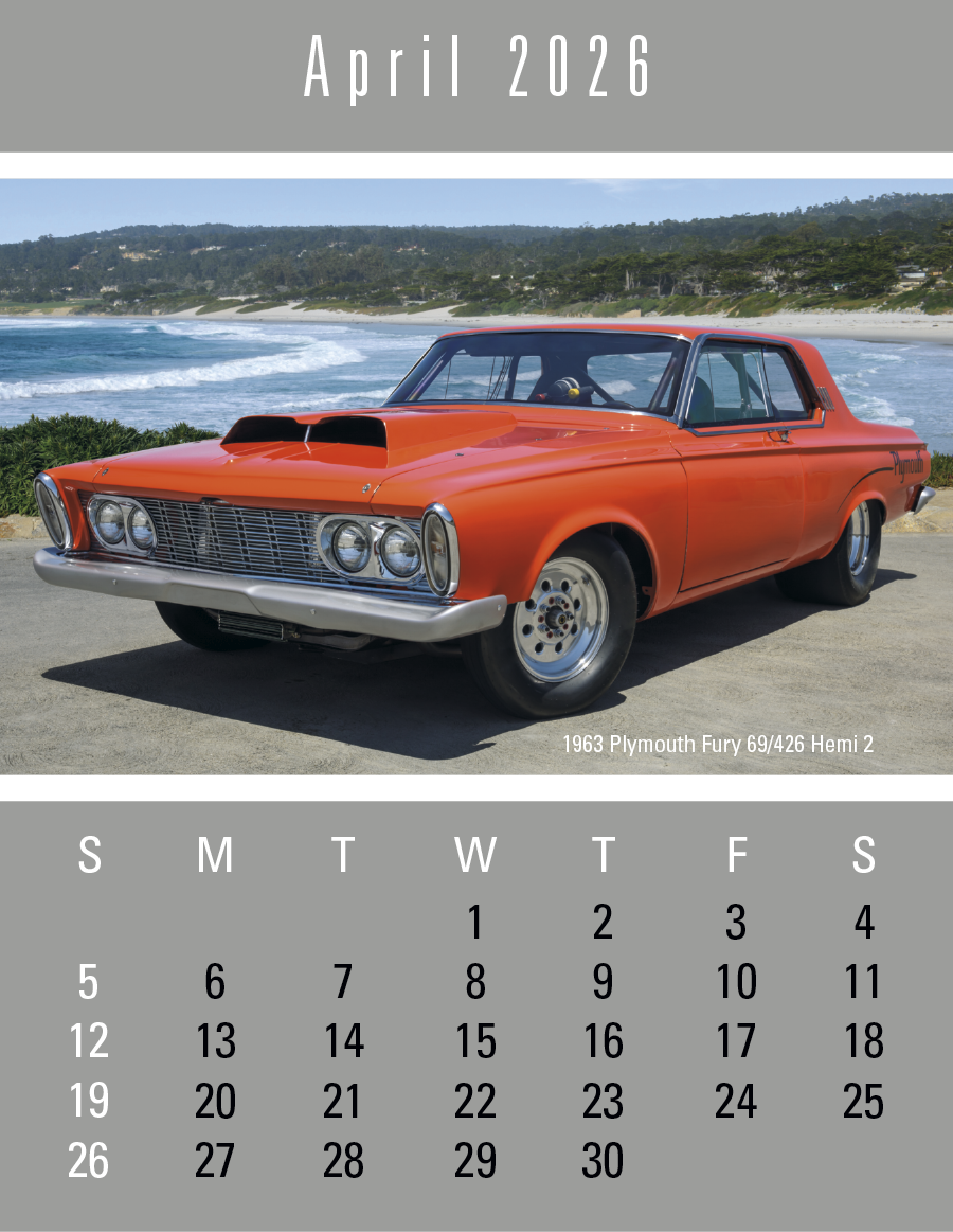 Triumph Calendars PressNStick FullColor Header Cruisin Cars Calendar-V7899FC