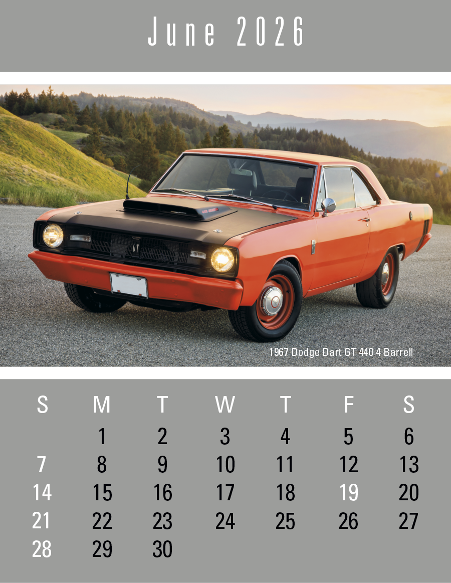 Triumph Calendars PressNStick FullColor Header Cruisin Cars Calendar-V7899FC