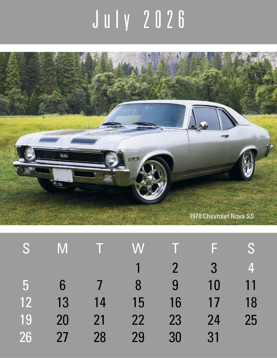 Triumph Calendars PressNStick FullColor Header Cruisin Cars Calendar-V7899FC