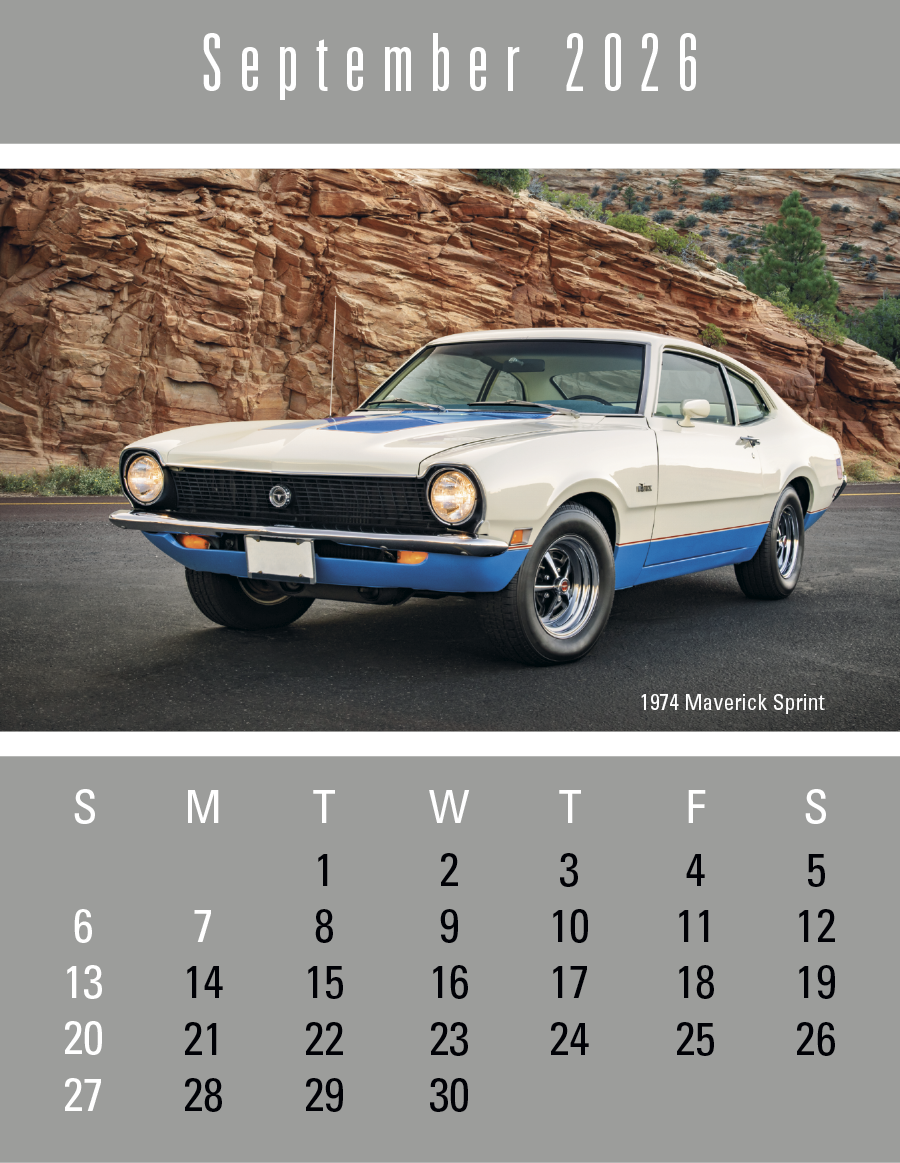 Triumph Calendars PressNStick FullColor Header Cruisin Cars Calendar-V7899FC