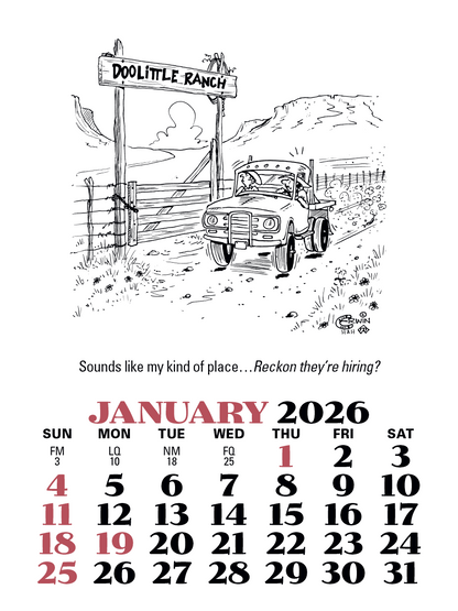 Triumph Calendars PressNStick Cowboy Calendar-V8879