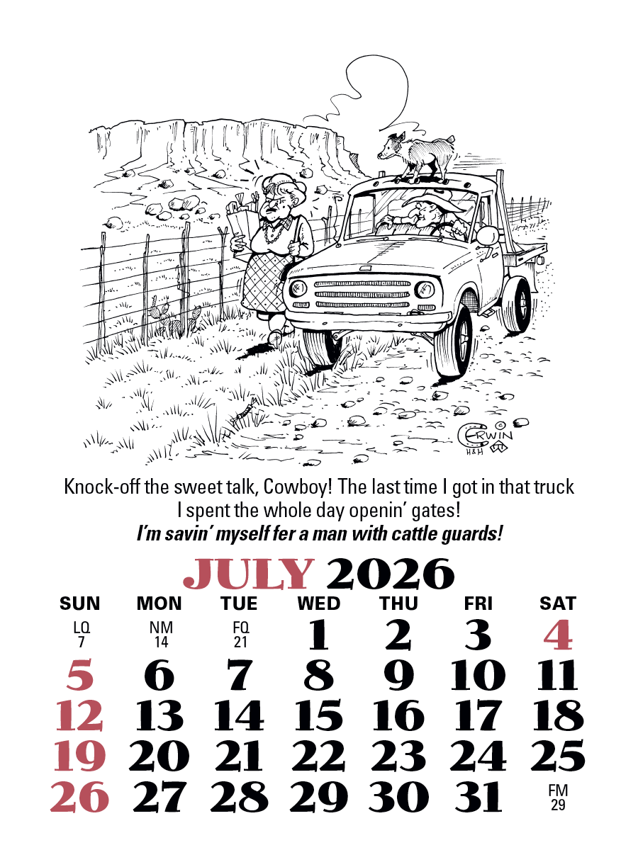 Triumph Calendars PressNStick Cowboy Calendar-V8879