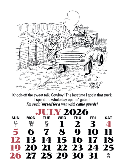 Triumph Calendars PressNStick Cowboy Calendar-V8879
