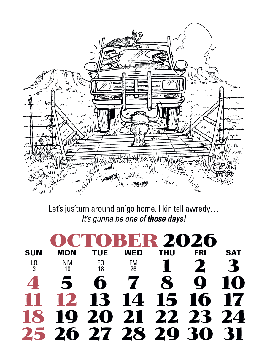 Triumph Calendars PressNStick Cowboy Calendar-V8879