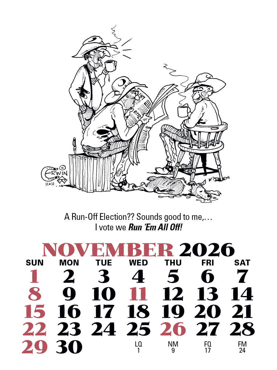 Triumph Calendars PressNStick Cowboy Calendar-V8879