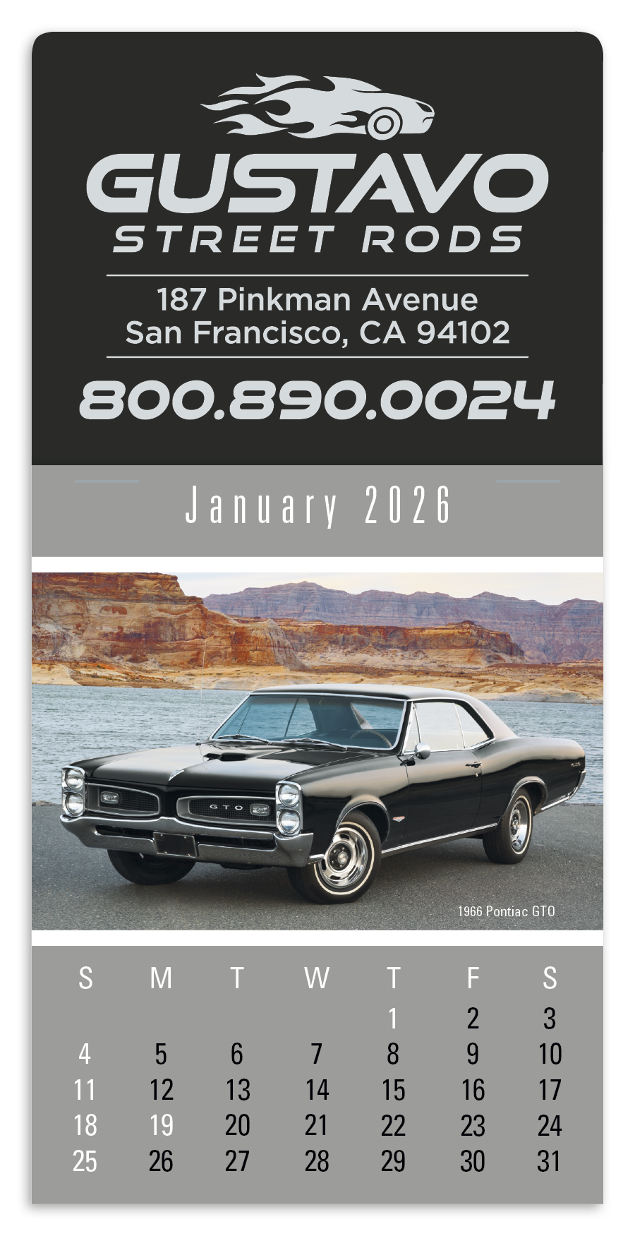 Triumph Calendars PressNStick Cruisin Cars Calendar-V8884