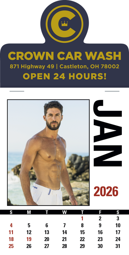 Triumph Calendars PressNStick Male Call Calendar-V8889
