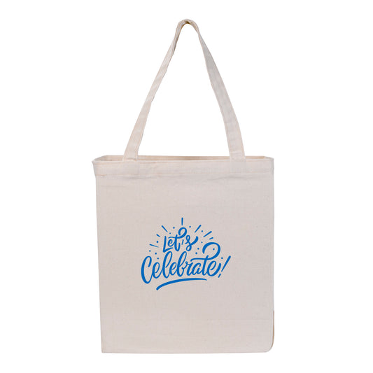 Patriotic Gusseted Cotton Tote-VBAG111