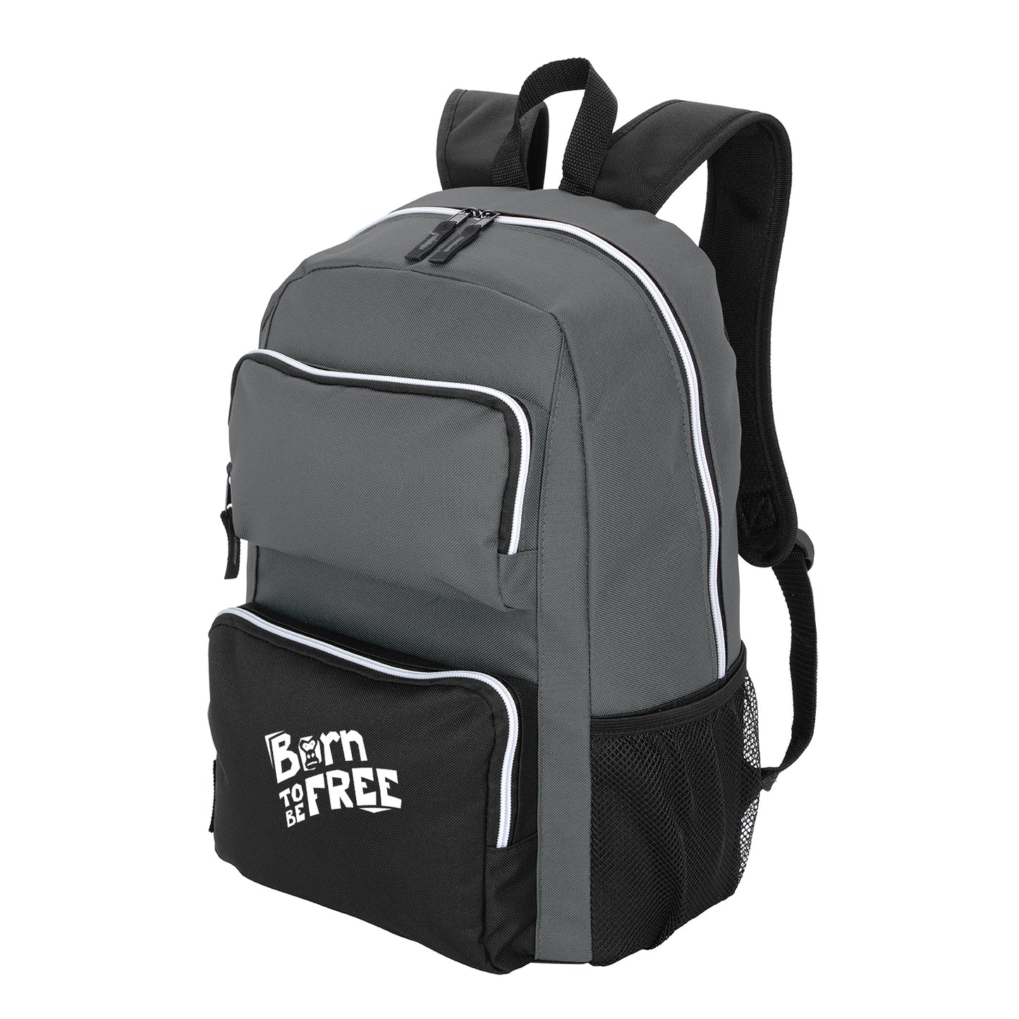 RPET DoublePocket Computer Backpack-VBAG120