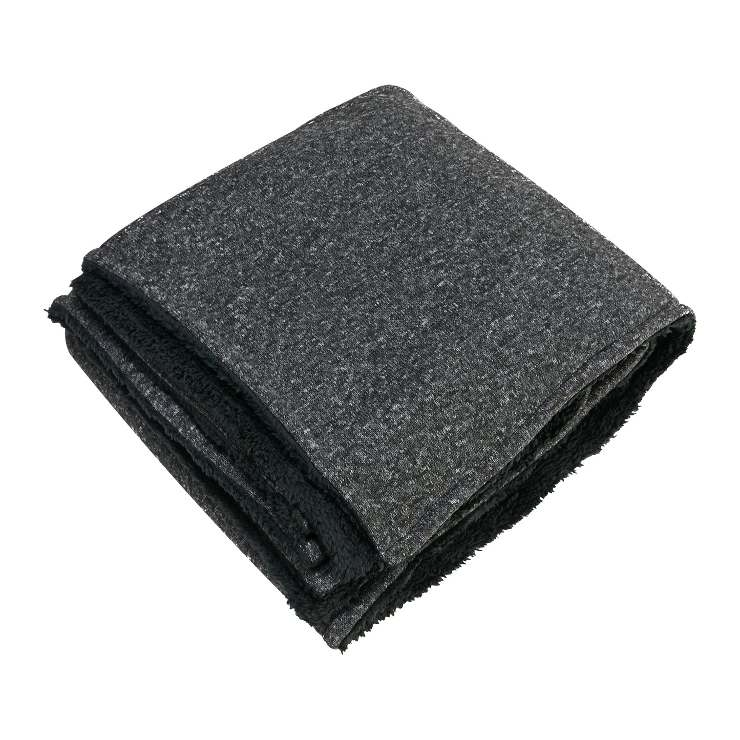 SherpaBacked Heathered Blanket-VOUT024