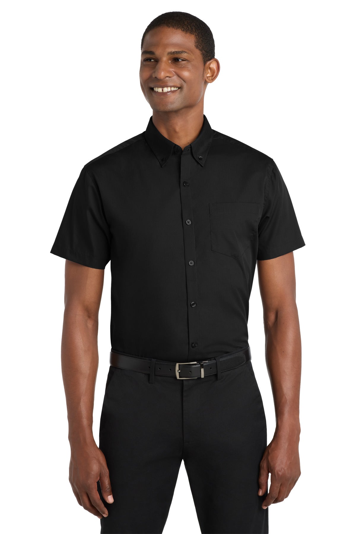 Port Authority® Short Sleeve Carefree Poplin Shirt