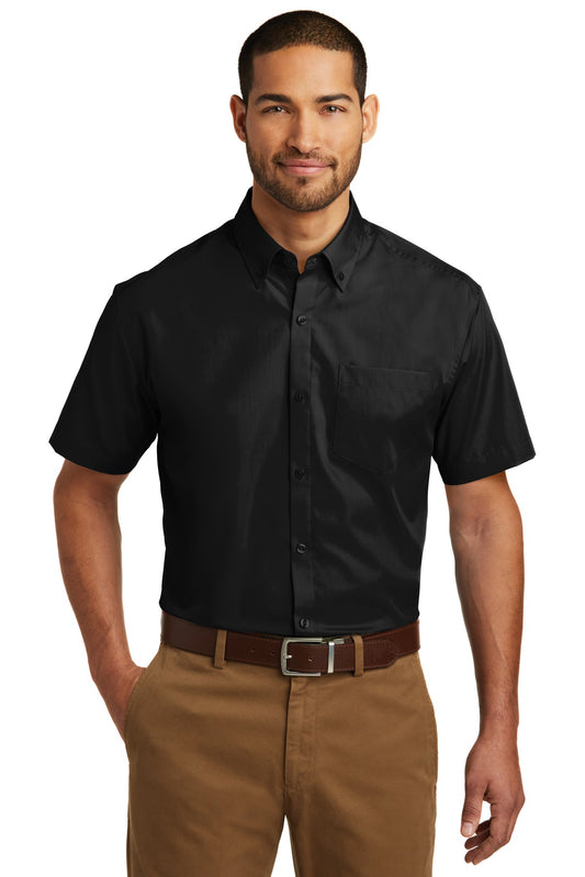 Port Authority? Short Sleeve Carefree Poplin Shirt. W10