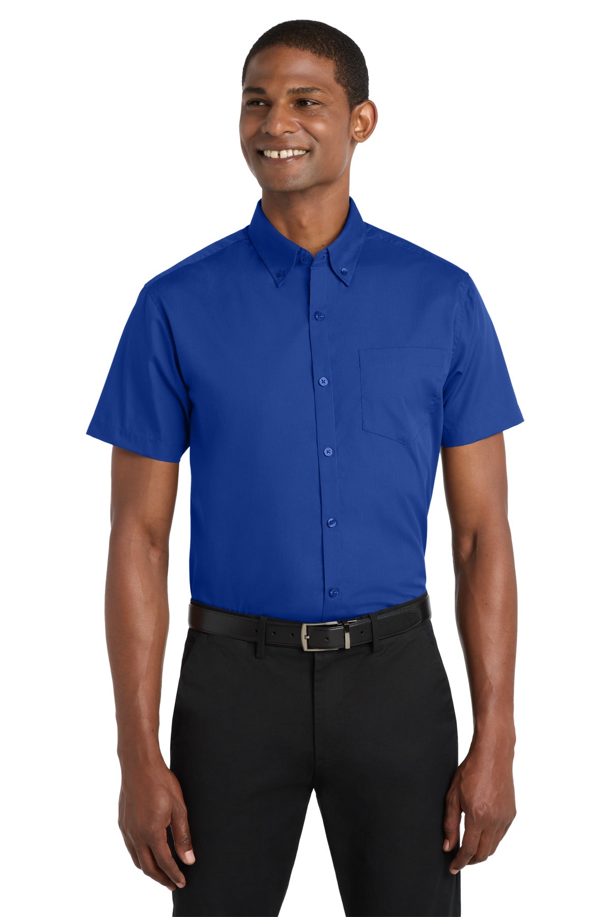Port Authority® Short Sleeve Carefree Poplin Shirt