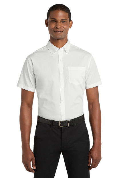 Port Authority® Short Sleeve Carefree Poplin Shirt