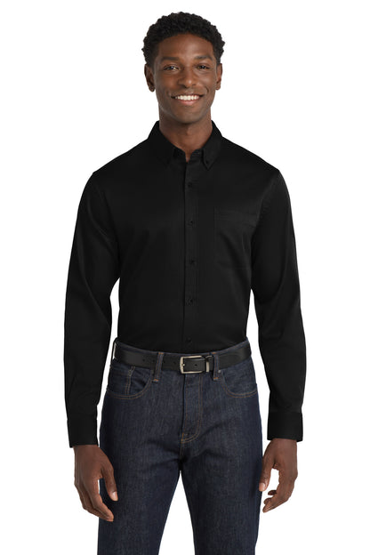Port Authority? Long Sleeve SuperPro React? Twill Shirt