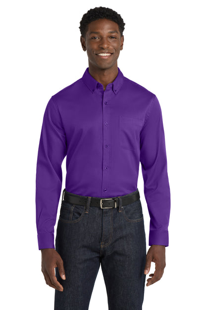 Port Authority? Long Sleeve SuperPro React? Twill Shirt
