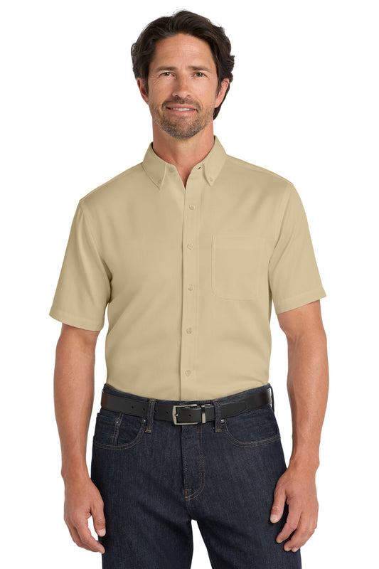 Port Authority? Short Sleeve SuperPro React? Twill Shir