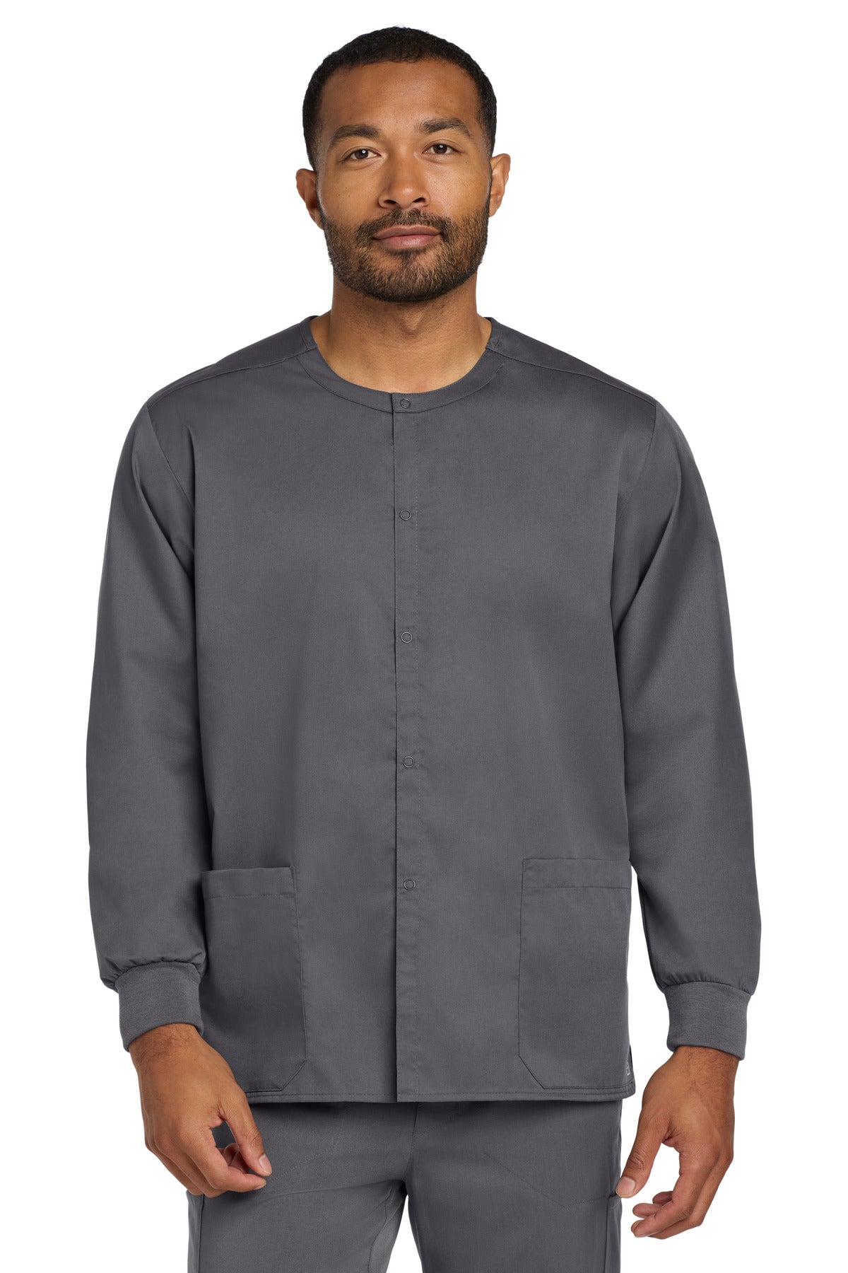 Wink® Unisex WorkFlex Snap-Front Scrub Jacket