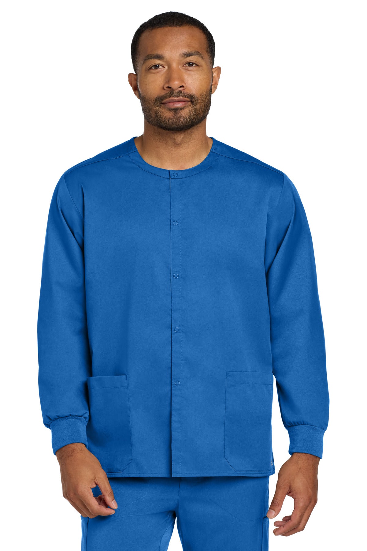 Wink® Unisex WorkFlex Snap-Front Scrub Jacket