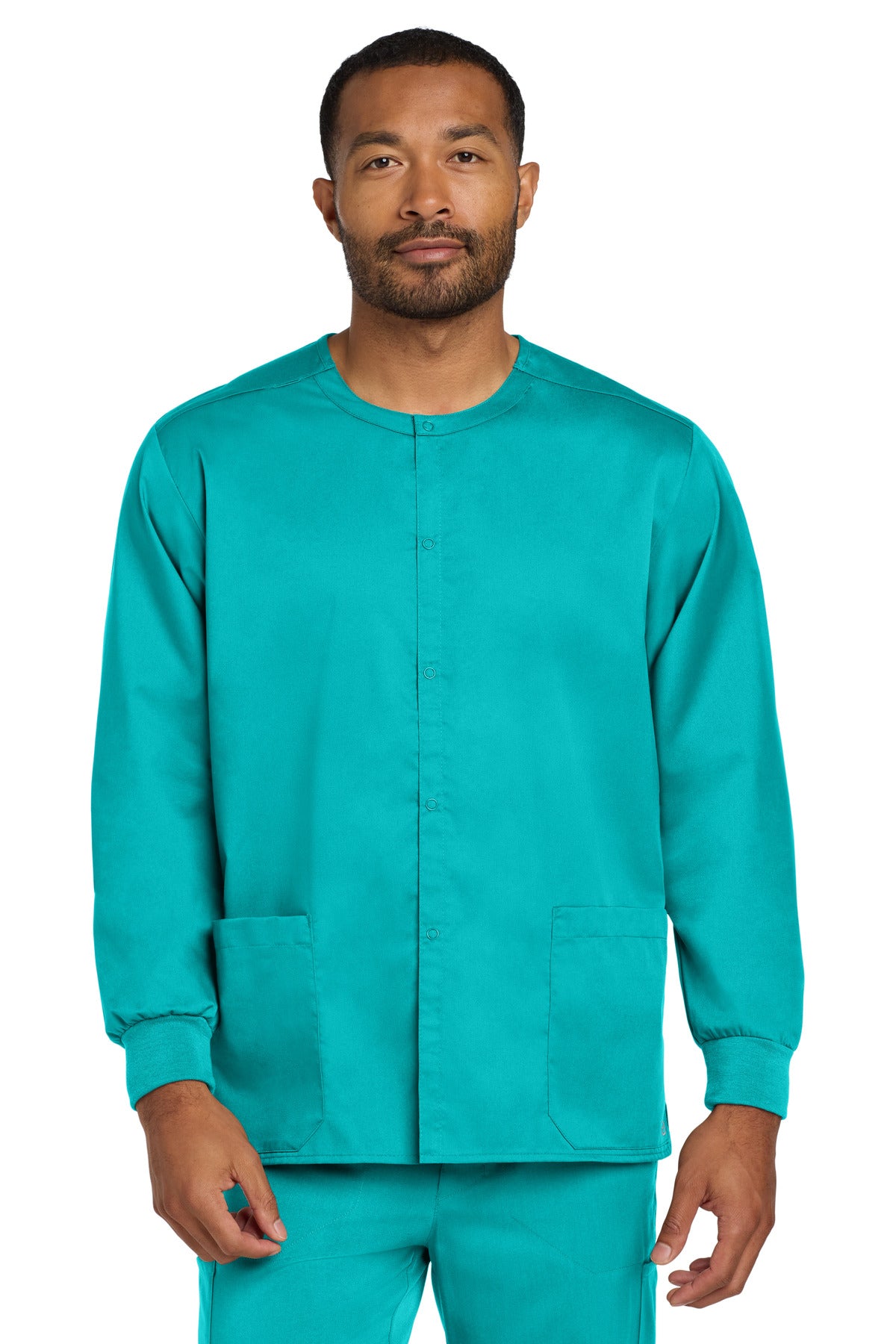 Wink® Unisex WorkFlex Snap-Front Scrub Jacket