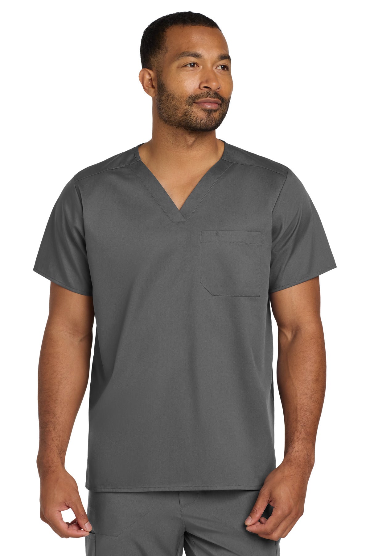 Wink® Unisex WorkFlex Chest Pocket V-Neck Top