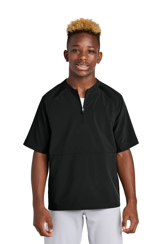 Sport-Tek? Youth Repeat 1/2-Zip Short Sleeve Jacket YJS