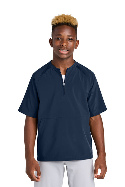 Sport-Tek? Youth Repeat 1/2-Zip Short Sleeve Jacket YJS