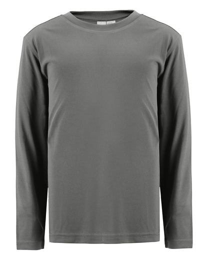 Clique Spin Solution-dyed Performance Jersey Youth Long Sleeve Tee