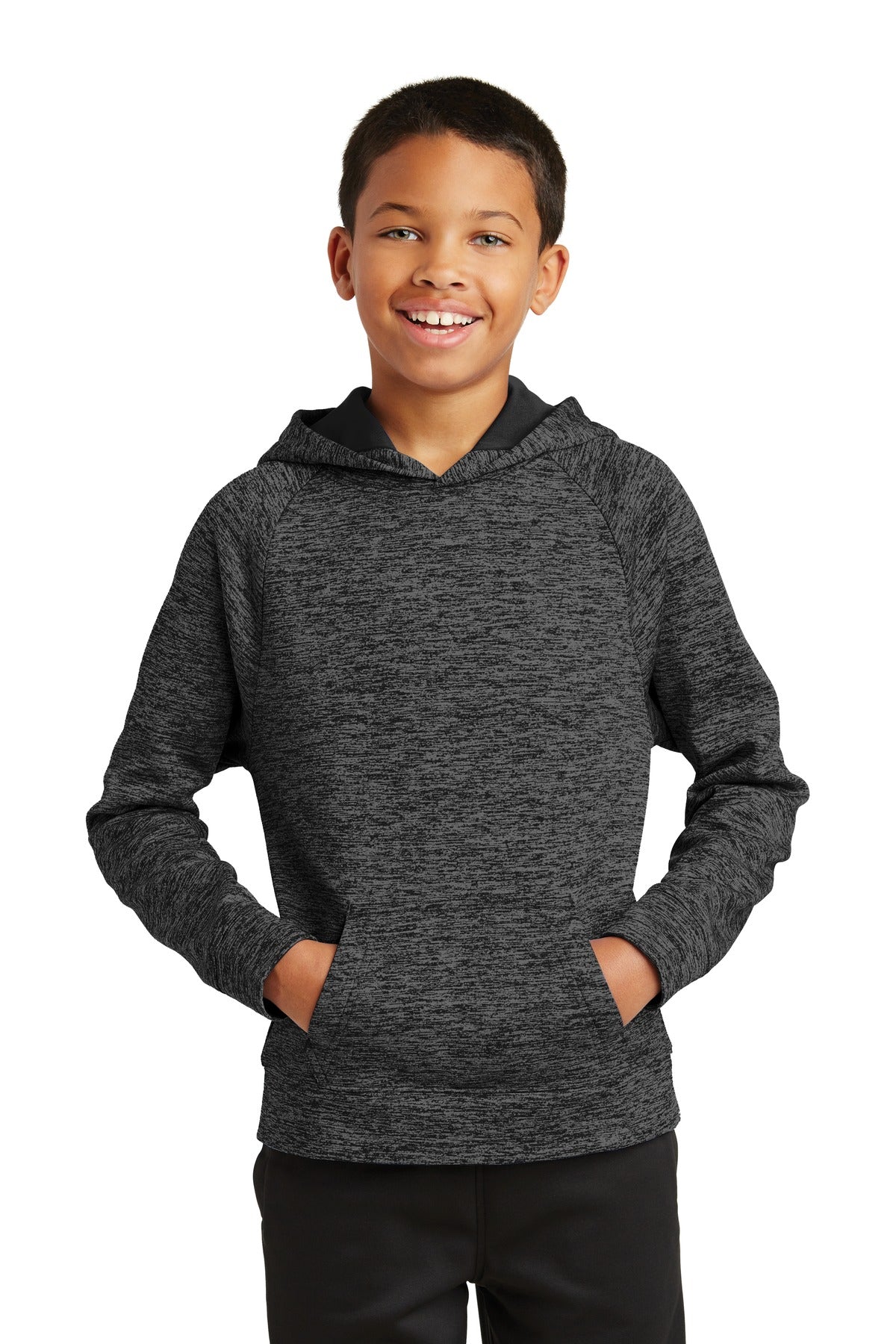 Sport-Tek? Youth PosiCharge? Electric Heather Fleece Ho