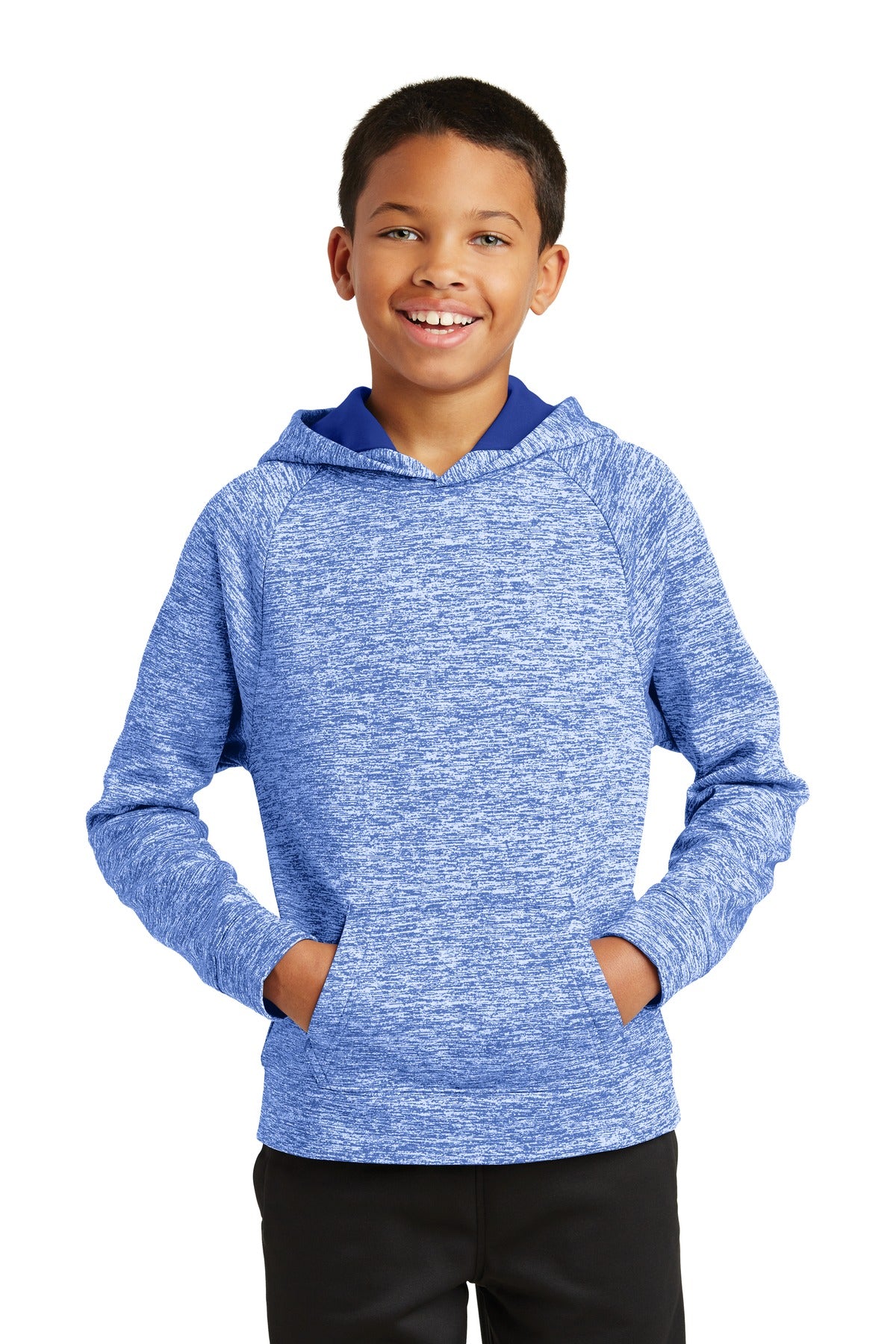 Sport-Tek? Youth PosiCharge? Electric Heather Fleece Ho