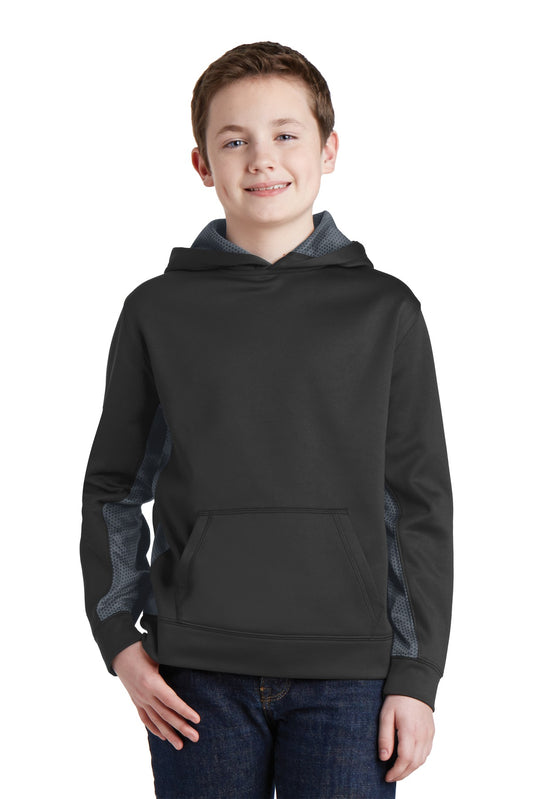 Sport-Tek? Youth Sport-Wick? CamoHex Fleece Colorblock