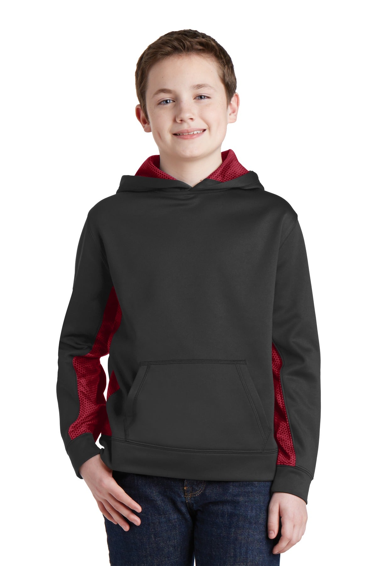 Sport-Tek? Youth Sport-Wick? CamoHex Fleece Colorblock