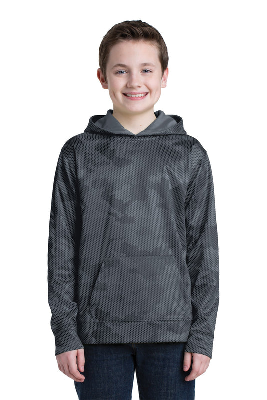 Sport-Tek? Youth Sport-Wick? CamoHex Fleece Hooded Pull