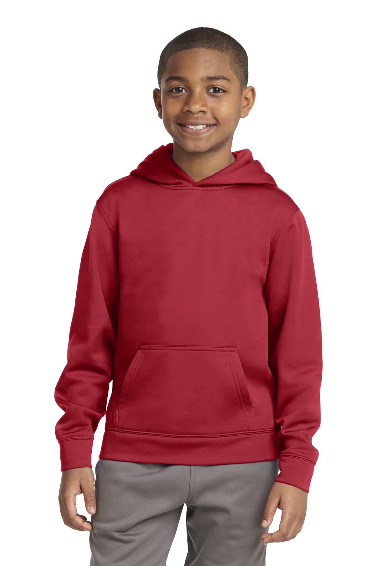Sport-Tek? Youth Sport-Wick? Fleece Hooded Pullover. YS