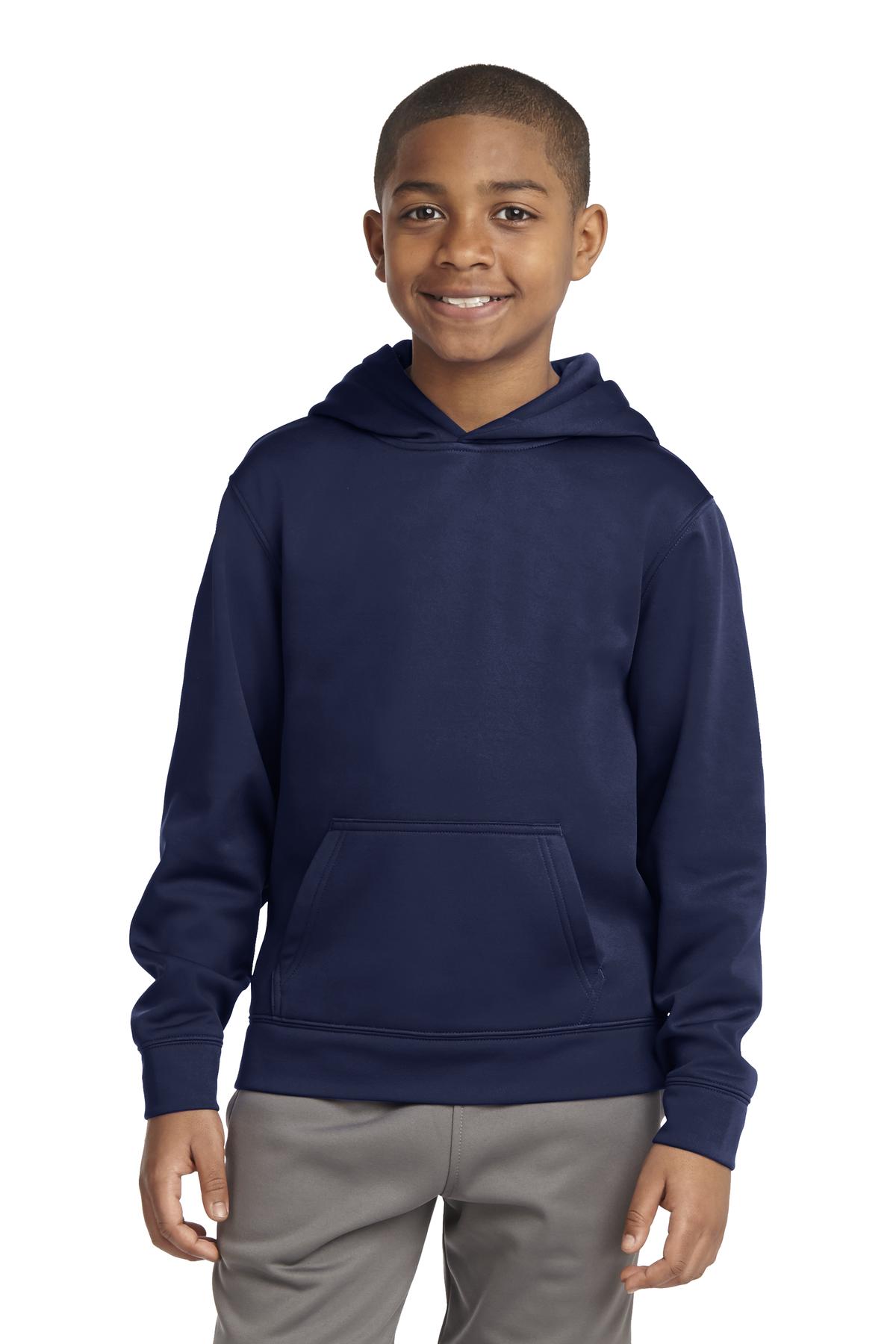 Sport-Tek? Youth Sport-Wick? Fleece Hooded Pullover. YS