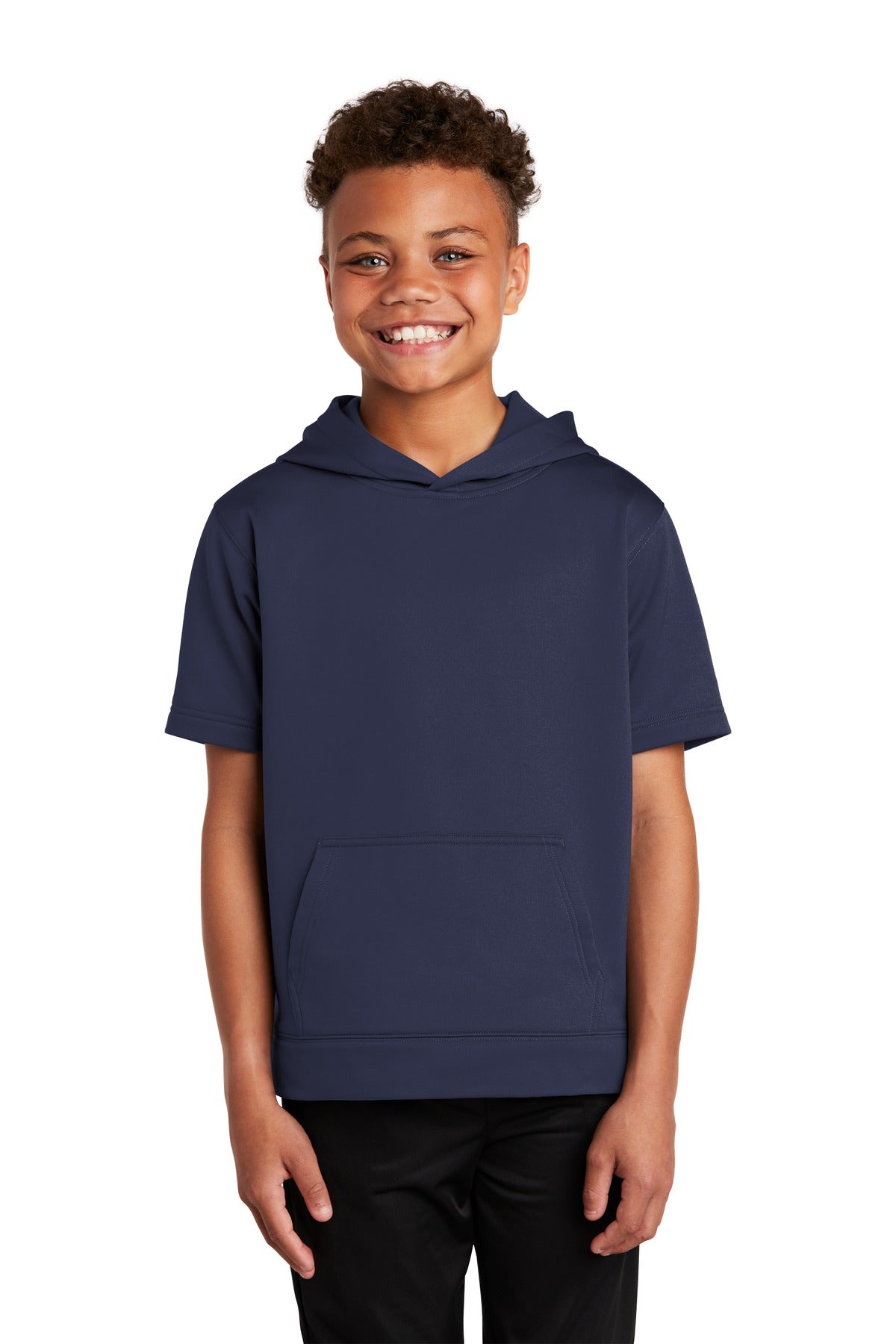 Sport-Tek ? Youth Sport-Wick ? Fleece Short Sleeve Hood