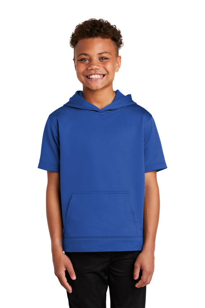 Sport-Tek ? Youth Sport-Wick ? Fleece Short Sleeve Hood