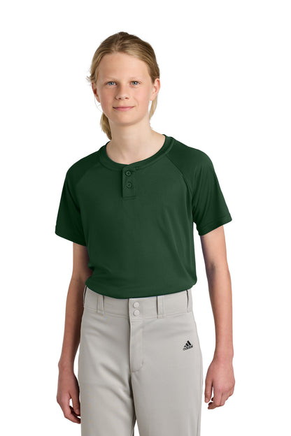 Sport-Tek® Youth PosiCharge® Competitor™ 2-Button Henley