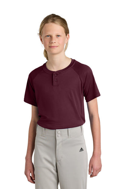 Sport-Tek® Youth PosiCharge® Competitor™ 2-Button Henley