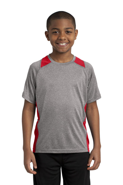 Sport-Tek? Youth Heather Colorblock Contender? Tee. YST
