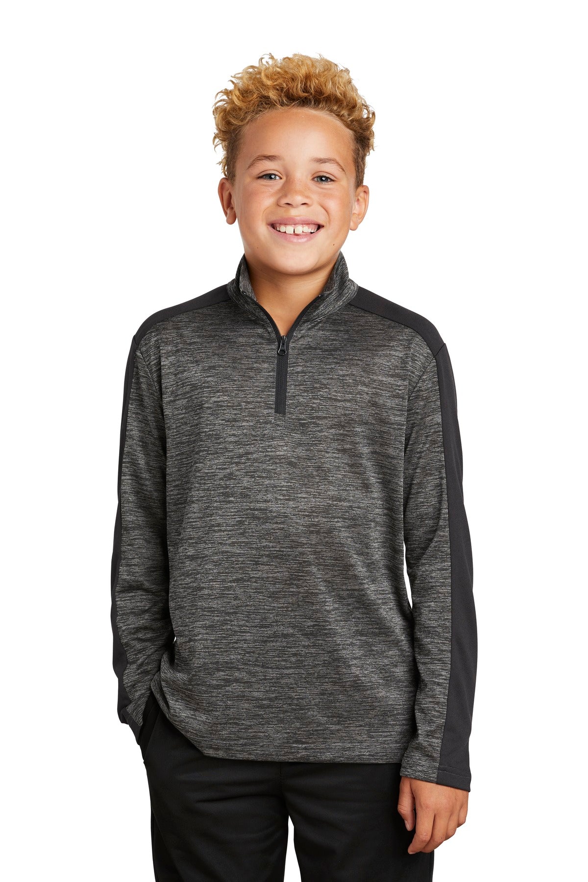 Sport-Tek ? Youth PosiCharge ? Electric Heather Colorbl