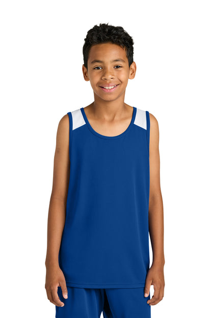 Sport-Tek® Youth Club Track Tank