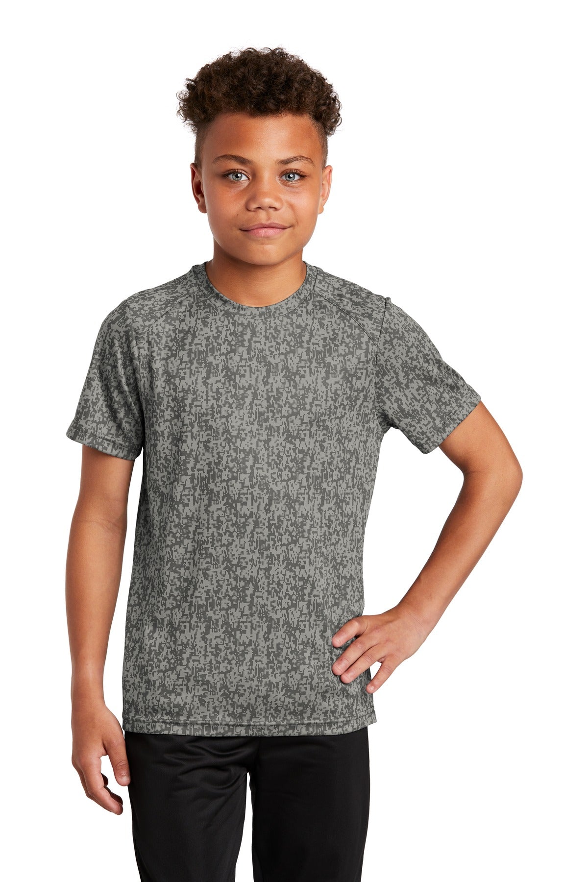 Sport-Tek ? Youth Digi Camo Tee. YST460