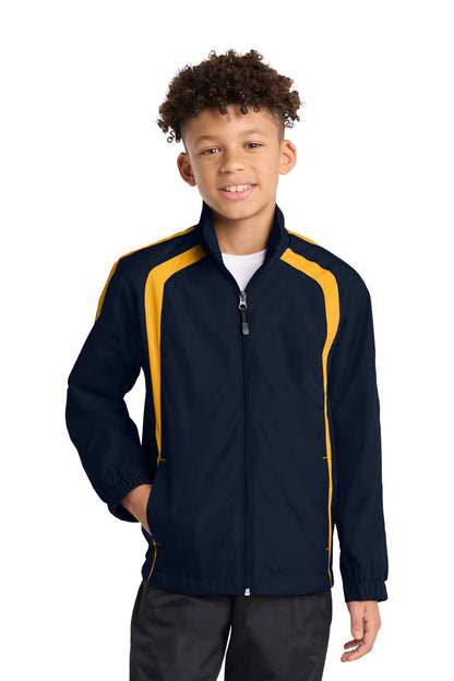 Sport-Tek® Youth Colorblock Raglan Jacket