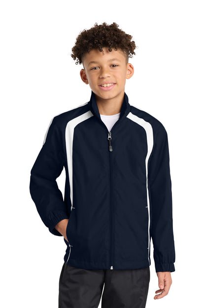 Sport-Tek® Youth Colorblock Raglan Jacket