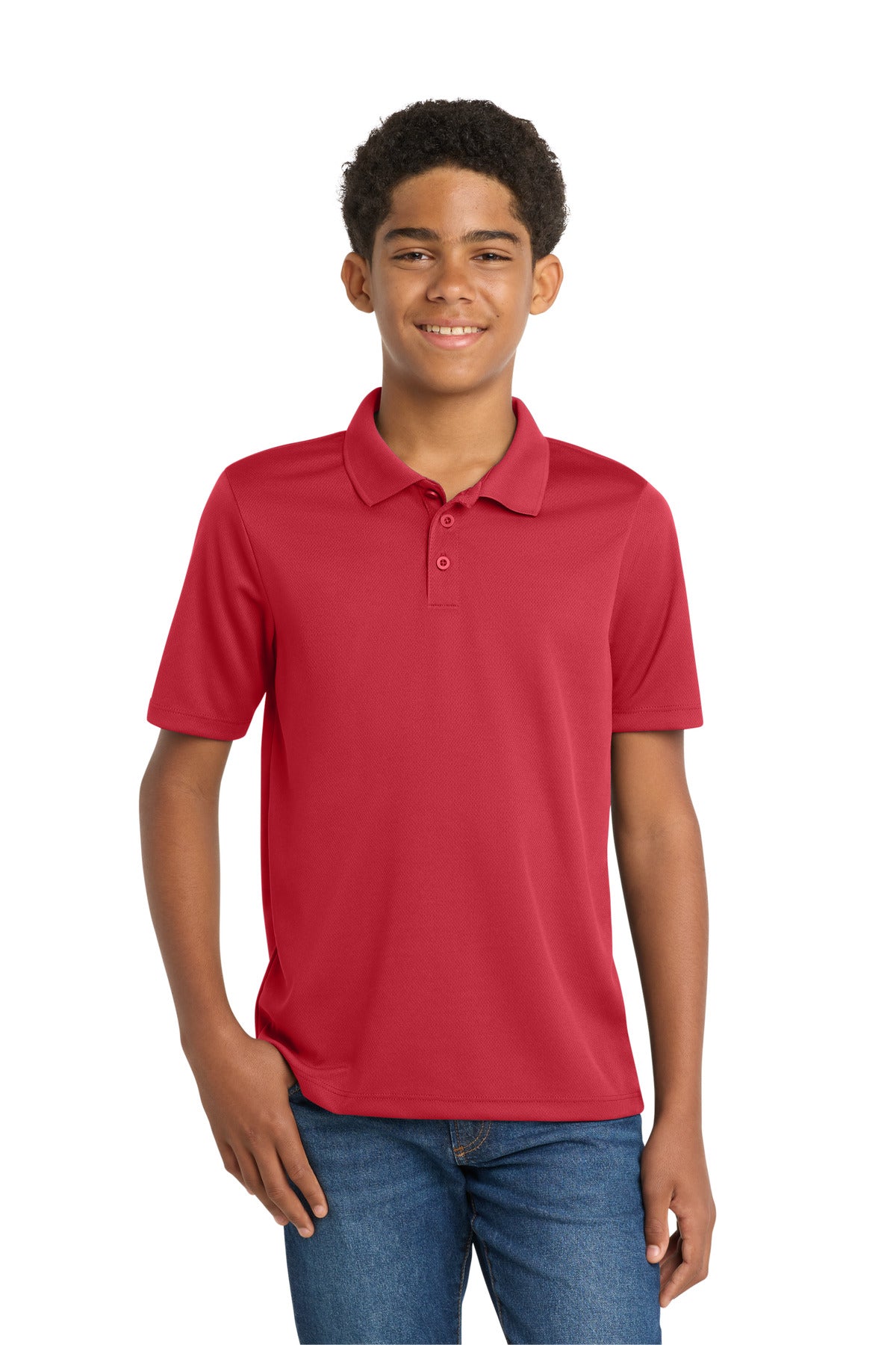 Sport-Tek® Youth PosiCharge® RacerMesh® Polo