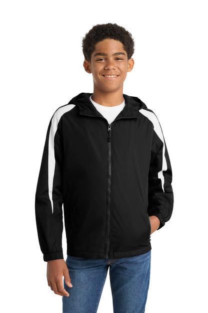 Sport-Tek® Youth Fleece-Lined Colorblock Jacket