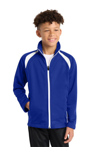 Sport-Tek® Youth Tricot Track Jacket