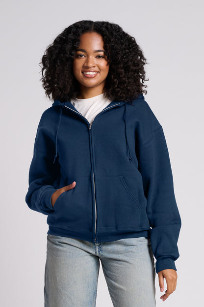 Jerzees Rugged? Unisex Full-Zip Hooded Sweatshirt Z12M